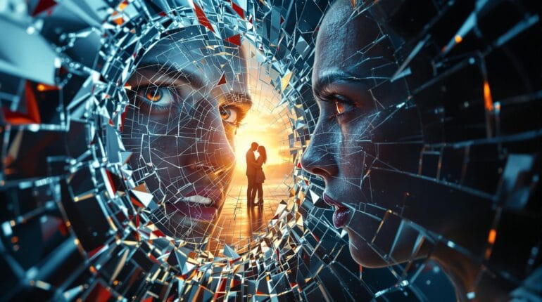 Broken mirror